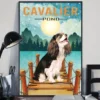Cavalier Pond Home Decor Wallart Dog Poster
