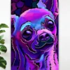 Chihuahua Dog Water Color Home Decor Wallart Poster