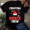 Christmas Nurse Crew Cute Xmas Santa Hat Nurse Gift Tshirt