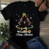 Christmas Sewing Tree TShirt Holiday Gift for Tailors Quilting Enthusiasts