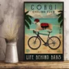 Corgi Cycling Club Life Behind Bars Dog Poster