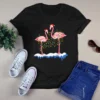 Couple Flamingo Christmas Tree Lighs Xmas Merry Christmas Gift Tshirt 2 Couple Flamingo Christmas Tree Lighs Xmas Merry Christmas Gift Tshirt