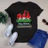 Cute Gnomes Truck Merry Christmas Xmas Gift Tshirt
