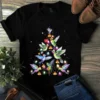 Cute Hummingbird Christmas Ornament Tree Light Xmas Gift for Family TShirt