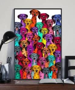 Dalmatian Multi Dogs Funny Home Decor Wall Art Poster