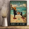 Doberman Pinscher Buoy Company Beach Life Is Ruff Dog Beach Poster 2 Doberman Pinscher Buoy Company Beach Life is Ruff Dog Beach Poster