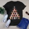 Dog Santa Hat Christmas Tree Xmas Gift Tshirt 3 Dog Santa Hat Christmas Tree Xmas Gift tshirt