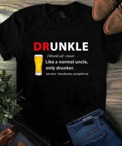Drunkle Unisex Men Women Tshirt - Uncle Drink Beer