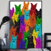 German Shepherd Multi Dogs Funny Home Decor Wall Art Poster