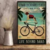 German Shorthaired Pointer Cycling Club Life Behind Bars Dog Poster