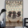 Great Dane Co Bath Soap Wash Your Great Dane Dog Poster 2 Great Dane Co Bath Soap Wash Your Great Dane Dog Poster