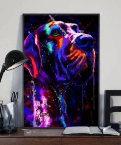 Great Dane Watercolor Dog Home Decor Wallart Poster
