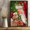 Labradoodle And Santa Claus Christmas Xmas Gift Dog Poster 2 Labradoodle and Santa Claus Christmas Xmas Gift Dog Poster