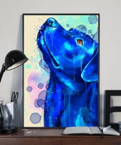 Labrador Retriever Water Color Home Decor Wallart Poster