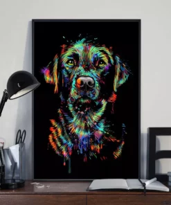 Labrador Retriever Watercolor Dog Home Decor Wallart Poster