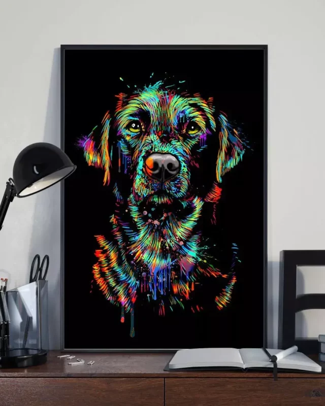 Labrador Retriever Watercolor Dog Home Decor Wallart Poster