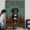 Labrador Wine Company Serve Yourself Dog Poster 2 Labrador Wine Company Serve Yourself Dog Poster