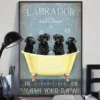 Labrador And Co Bath Soap Wash Your Paws Black Labrador Dog Poster 2 Labrador and Co Bath Soap Wash Your Paws Black Labrador Dog Poster