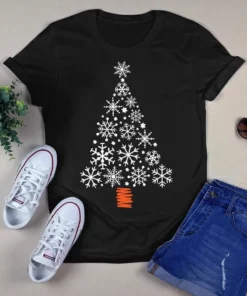 Cute Snowflake Christmas Light Xmas Tree Gift Tshirt