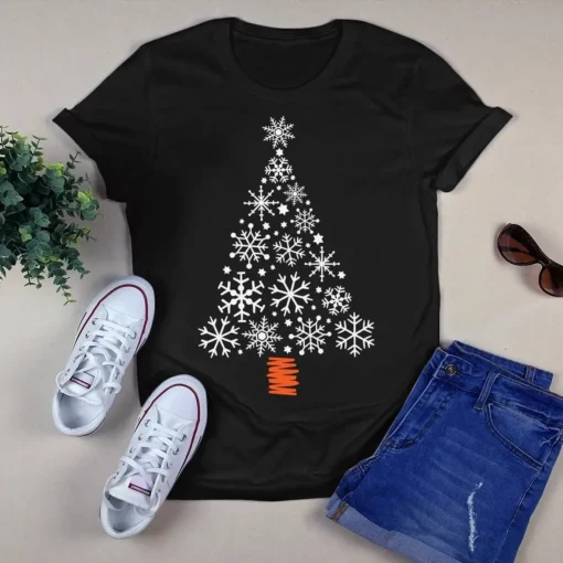 Cute Snowflake Christmas Light Xmas Tree Gift Tshirt
