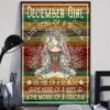 December Girl The Soul Of A Witch The Fire Of A Lioness Yoga Meditation Poster 2 December Girl the Soul of a Witch the Fire of a Lioness Yoga Meditation Poster