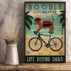 Doodle Beach Life Sandy Toes and Salty Kisses Dog Beach Poster