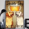 Double Dog Brewing Labrador Beer Dog Funny Poster