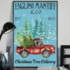 English Mastiff And Co Christmas Tree Delivery Xmas Dog Poster 2 English Mastiff and Co Christmas Tree Delivery Xmas Dog Poster