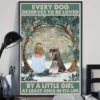 Every Dog Deserves To Be Loved By A Little Girl Miniature Schnauzer Dog Poster 3 Every Dog Deserves to Be Loved by a Little Girl Miniature Schnauzer Dog Poster