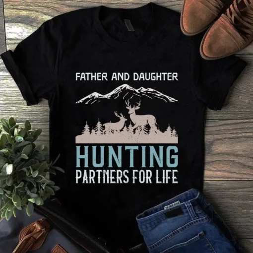 Father And Daughter Hunting Partners For Life Tshirt