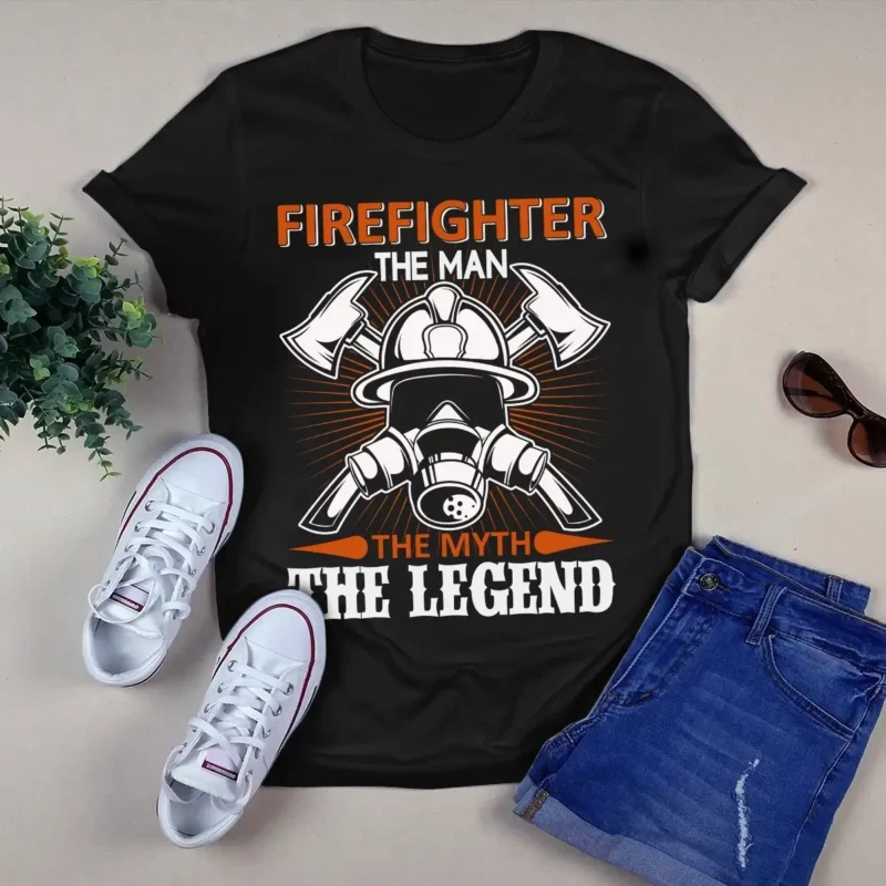 Firefighter The Man The Myth The Legend Gift Tshirt