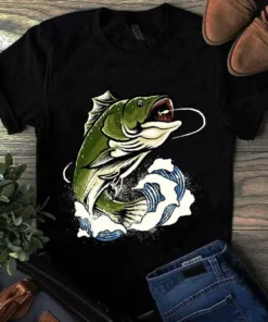 Fishing Bass Hook Gift For Fisher Tshirt