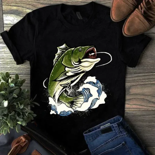 Fishing Bass Hook Gift For Fisher Tshirt