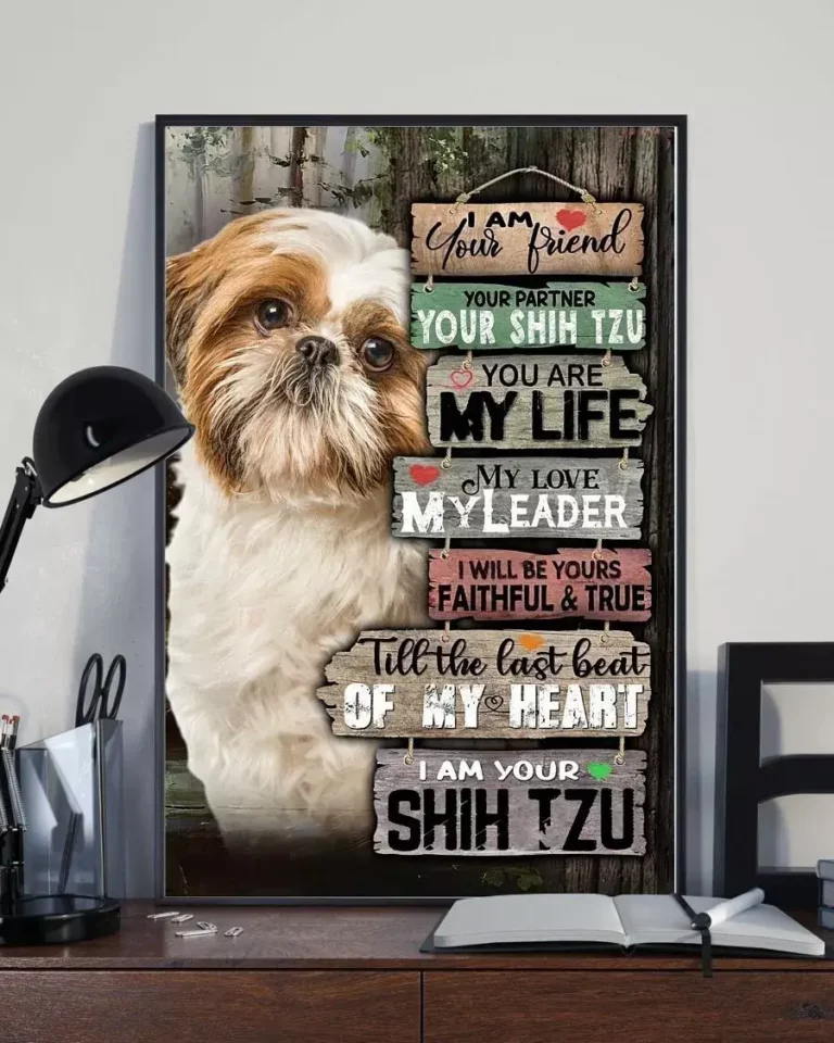 I Am Your Friend Your Partner Your Dog I am Your Shih Tzu Poster