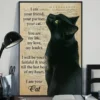 I Am Your Friend Your Partnet Your Cat You Are My Life Black Cat Poster 2 I Am Your Friend Your Partnet Your Cat You Are My Life Black Cat Poster