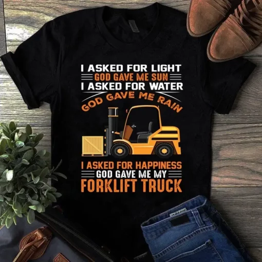 I Asked For Light God Gave Me Sun I Asked For Water God Gave Me Rain Trucker Tshirt