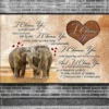 I Choose You To Do Life With Hand In Hand Side By Side Elephant Couple Poster 2 I Choose You to Do Life With Hand in Hand Side by Side Elephant Couple Poster