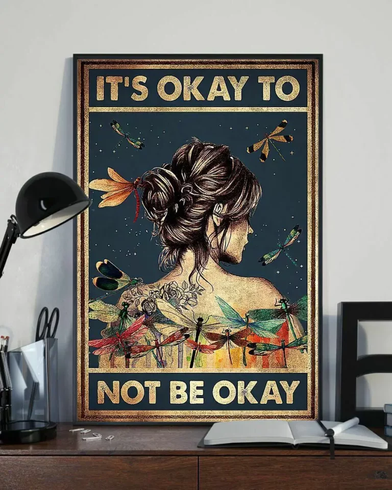 Its Okay to Not Be Okay Dragonfly Girl Poster