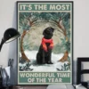 It's The Most Wonderful Time Of The Year Christmas Labrador Dog Poster 3 Its the Most Wonderful Time of the Year Christmas Labrador Dog Poster
