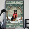 It's The Most Wonderful Time Of The Year Rottweiler Dog Poster 3 Its the Most Wonderful Time of the Year Rottweiler Dog Poster