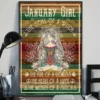 January Girl The Soul Of A Witch The Fire Of A Lioness Yoga Meditation Poster 3 January Girl the Soul of a Witch the Fire of a Lioness Yoga Meditation Poster