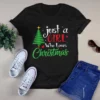 Just A Girl Who Loves Christmas Xmas Gift Tshirt 3 Just a Girl Who Loves Christmas Xmas Gift Tshirt