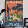 Just A Girl Who Loves Dogs And Gardening Great Dane Poster 3 Just a Girl Who Loves Dogs and Gardening Great Dane Poster