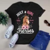 Just A Girl Who Loves Horses Floral Flower Horse Lover Gift Tshirt 3 Just a Girl Who Loves Horses Floral Flower Horse Lover Gift Tshirt