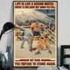 Life Is Like A Boxing Match Defeat Is Declared Not When You Fall Poster 2 Life is Like a Boxing Match Defeat is Declared Not When You Fall Poster