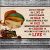 Life Is Short So Live It Love Is Rare So Grab It Sewing Quilting Poster 3 Life is Short So Live It Love is Rare So Grab It Sewing Quilting Poster