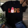 Love Cute Gnome Heart Lover Happy Valentine's Day Gift Tshirt 3 Love Cute Gnome Heart Lover Happy Valentines Day Gift Tshirt