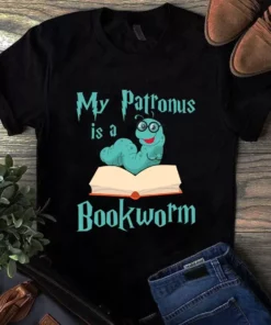 My Patronus Is A Bookworm Love Reading Book Tshirt
