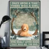 Once Upon A Time There Was A Girl Who Really Loved Goldendoodle Dogs Poster 3 Once Upon A Time There Was A Girl Who Really Loved Goldendoodle Dogs Poster