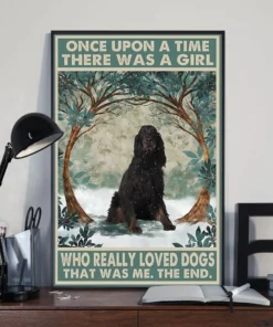 Once Upon A Time There Was A Girl Who Really Loved Dogs Gordon Setter Poster